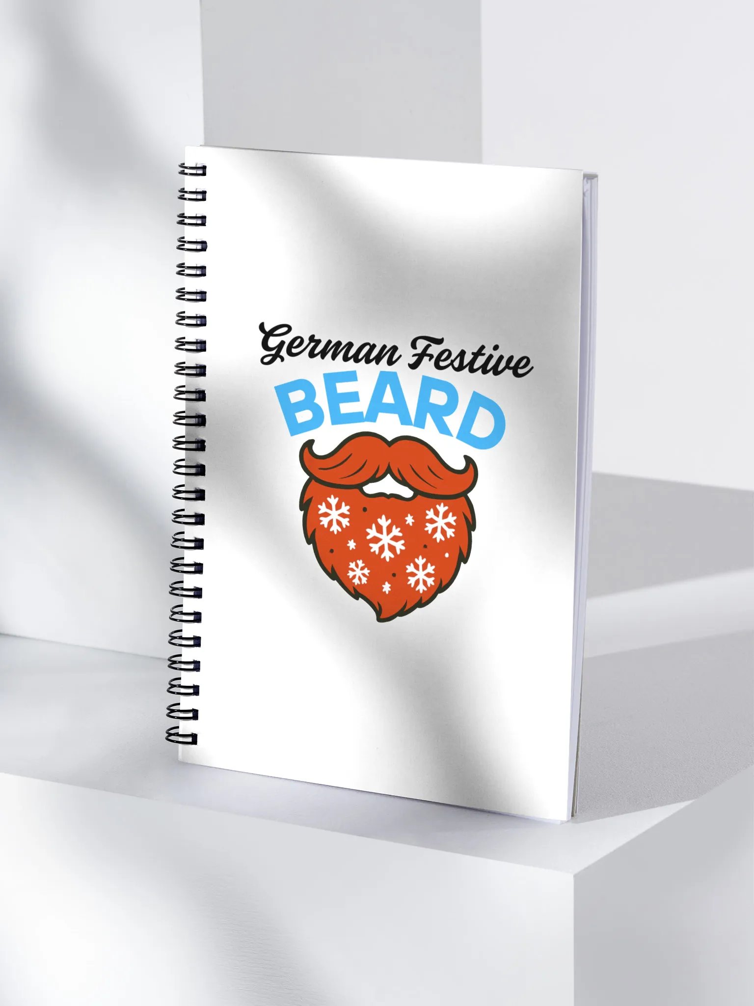 German Festive Beard Spiral Notebook product image (4)