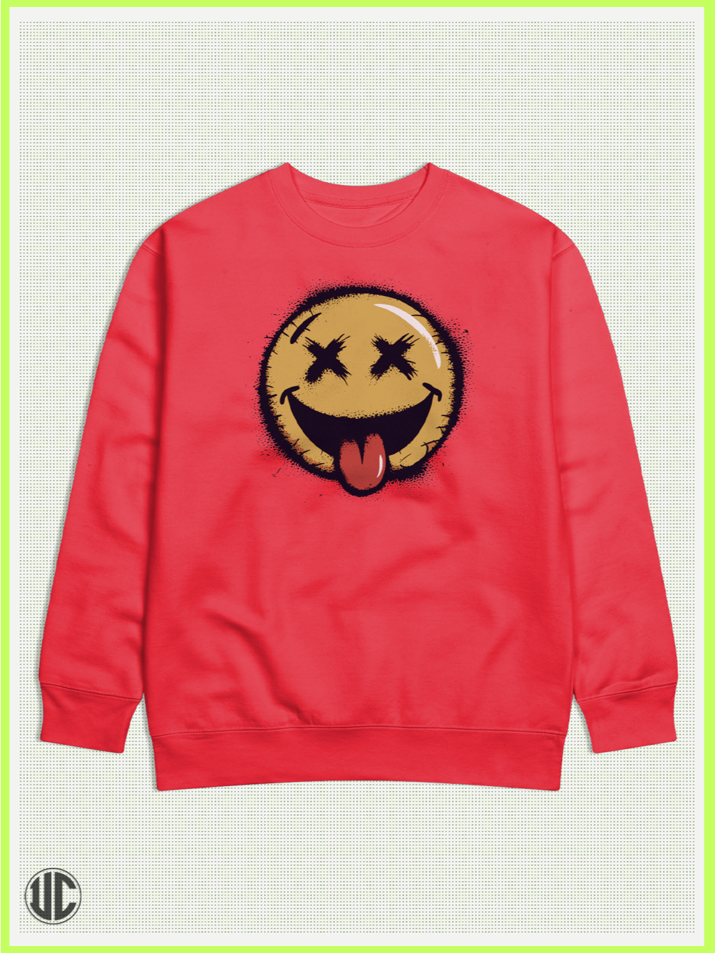 Skater Sweatshirt - X Smiley - UnkoCon Original product image (2)