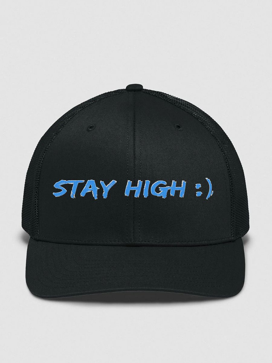Richardson Stay High Trucker Hat (Blue Text) product image (6)