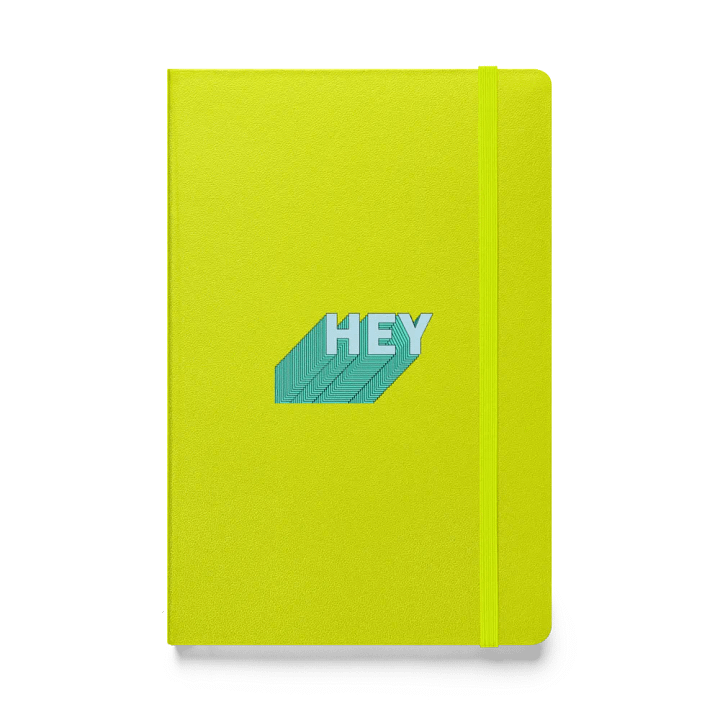 Hey Lime Yellow Green Hardcover Bound Notebook | JournalBook® product image (1)