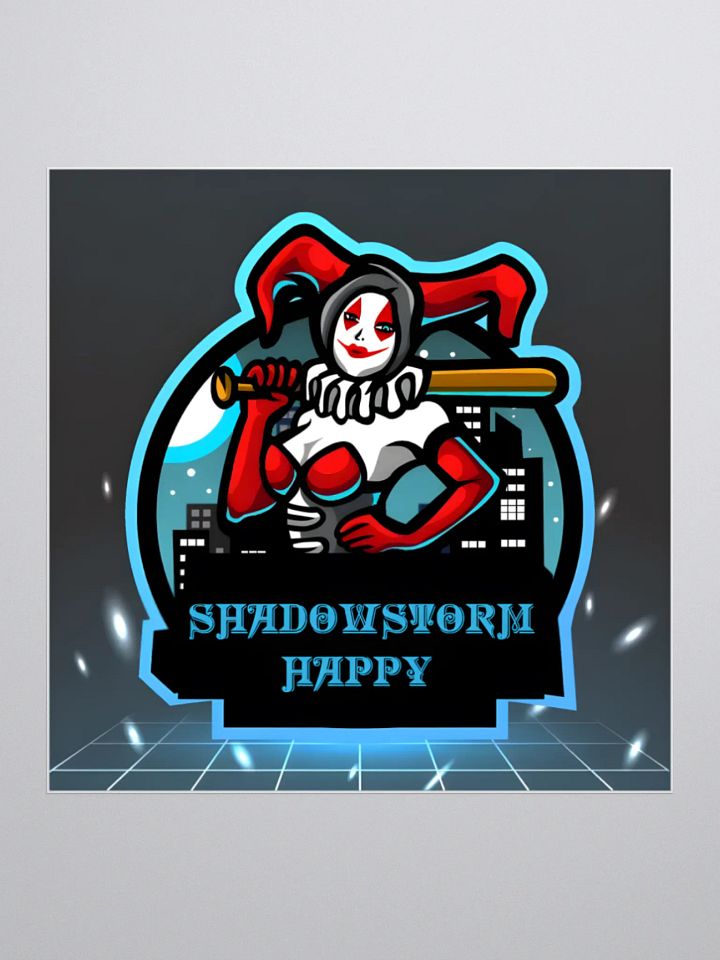 Jester Bat Cityscape Kiss Cut Stickers product image (3)