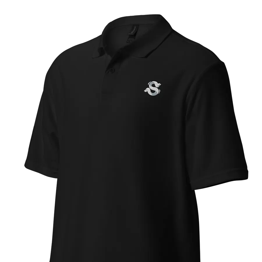 Black Gildan Unisex Pique Polo Shirt product image (3)