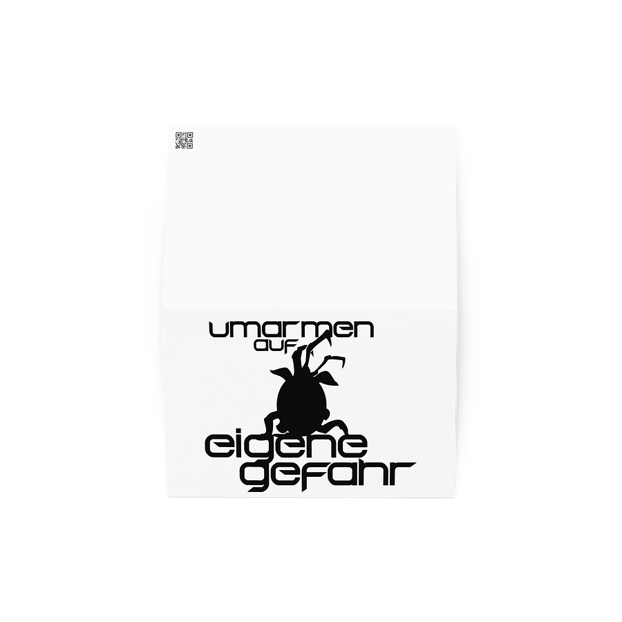 Umarmung gefährlich - Grußkarte product image (2)
