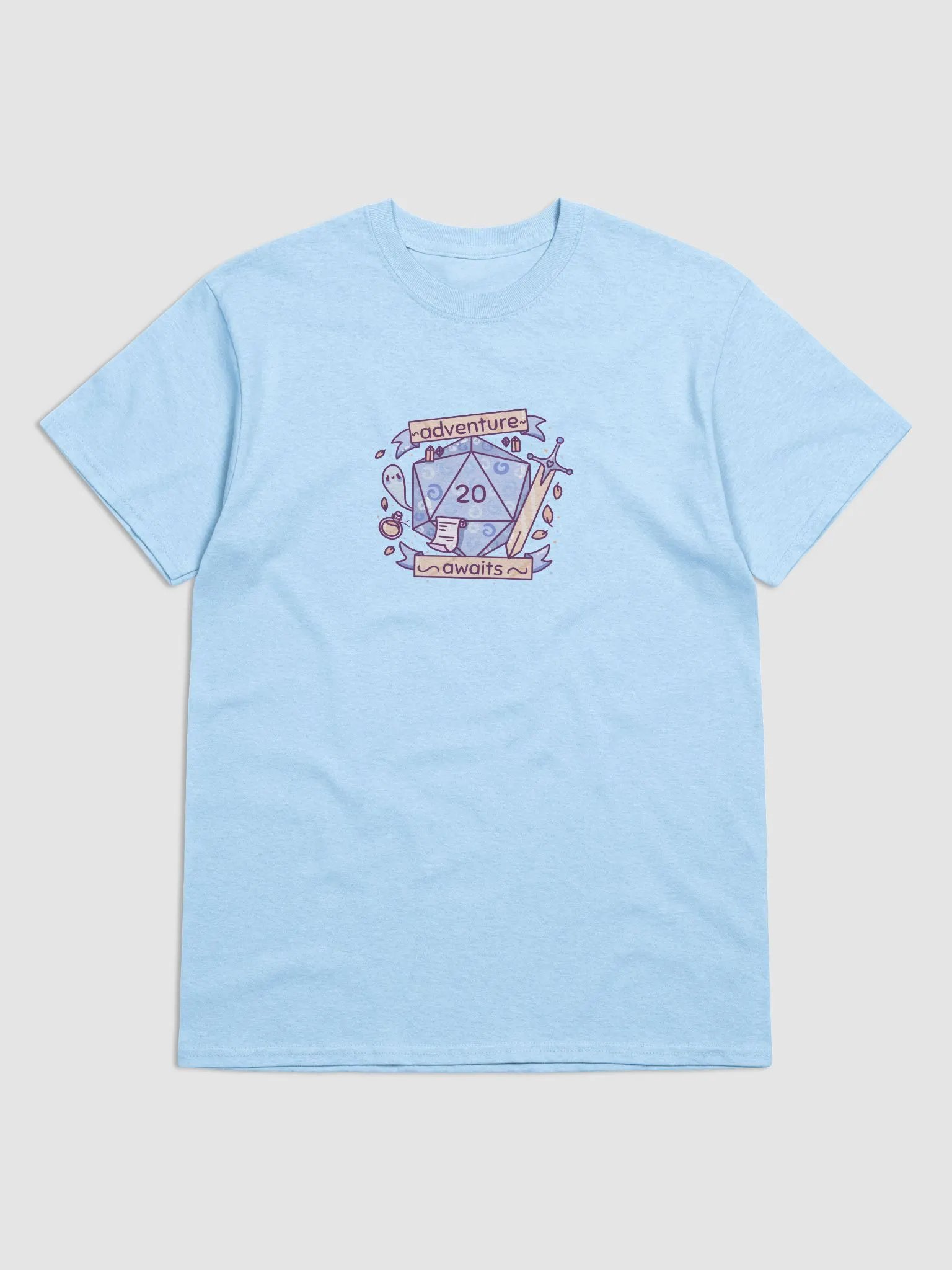 Adventure Awaits D&D Orange T-Shirt product image (1)