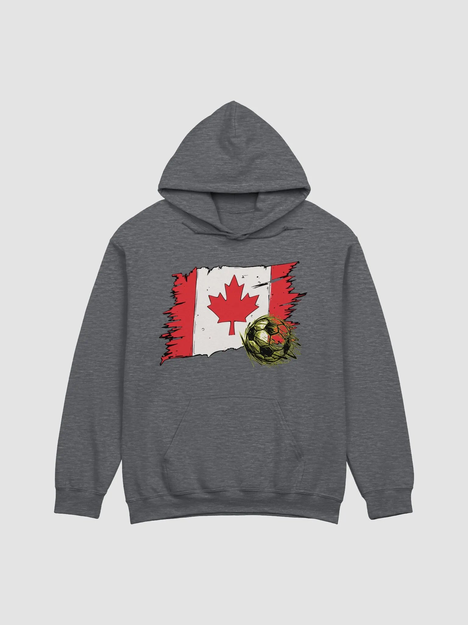 Canada Flag Soccer Football Ball Hoodie product image (1)