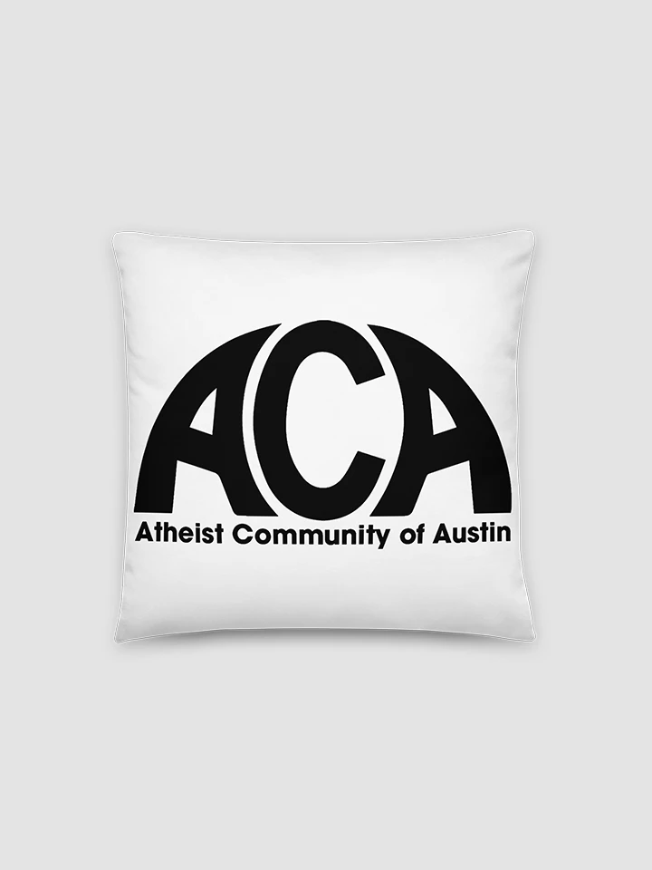 [Atheist Community of Austin] black Basic Pillow product image (1)