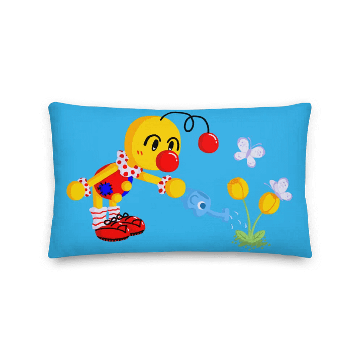 Boyoyoing Watering Tulips Flat Premium Pillow product image (1)