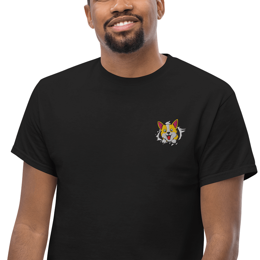 Embroidered Corgi coming out of T-Shirt product image (6)