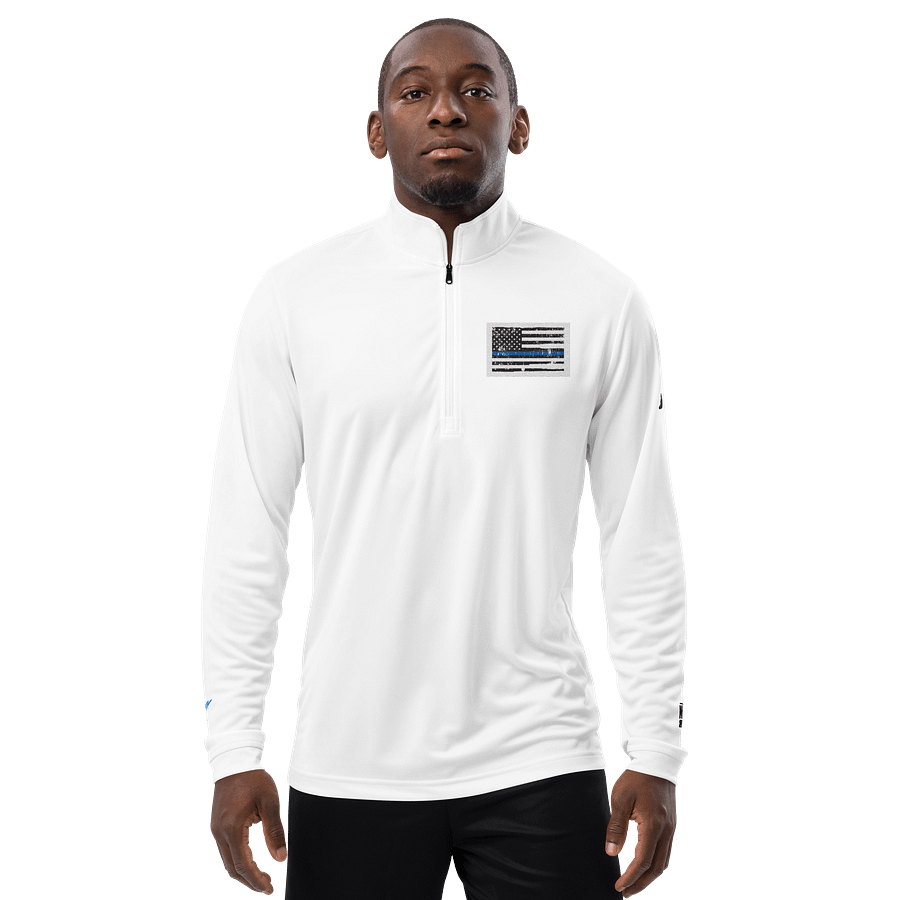 Nik The Hat | Adidas Quarter Zip Pullover – Summer ’25 BACK THE BLUE Edition product image (4)