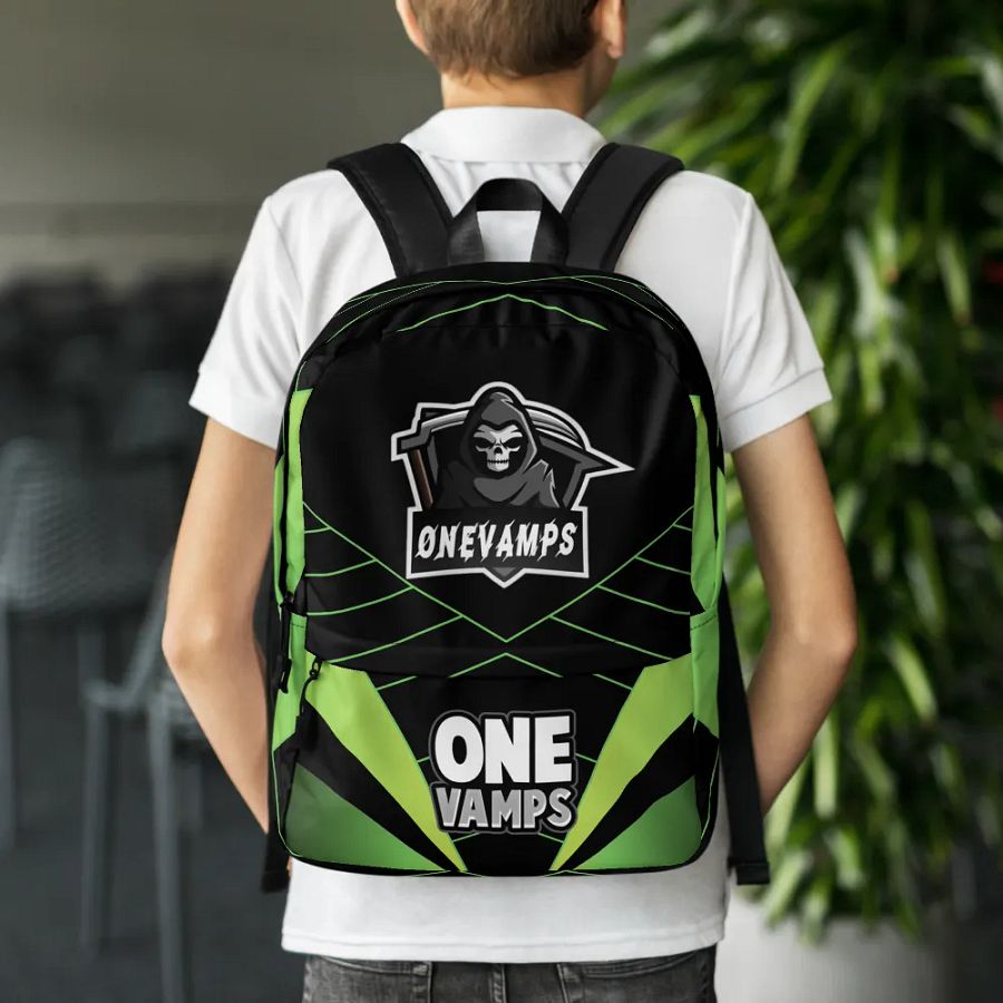 OneVamps Backpack Green and Black product image (3)