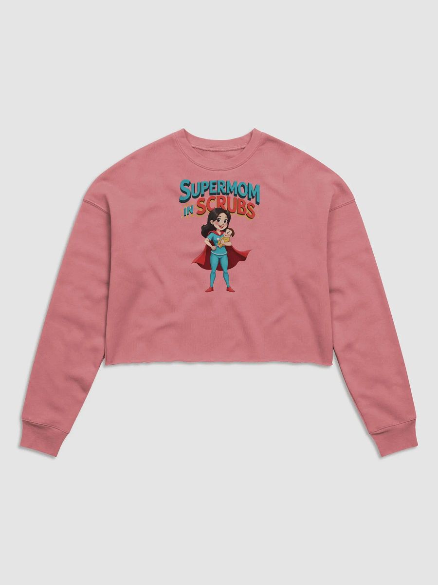 Supermom in Scrubs Fleece Crop Sweatshirt product image (3)