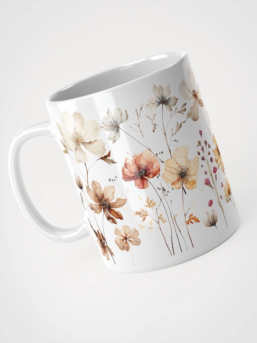 Pressed Wildflowers Boho Aesthetic Ceramic Mug product image (5)