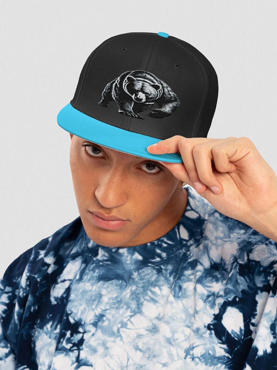 Monochrome Bear Snapback Cap product image (79)