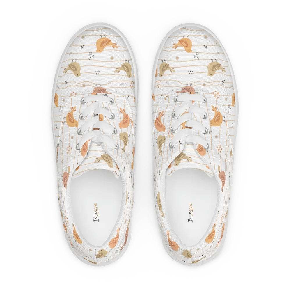 Kawaii Musical Birds Lace-up Canvas Shoes product image (5)