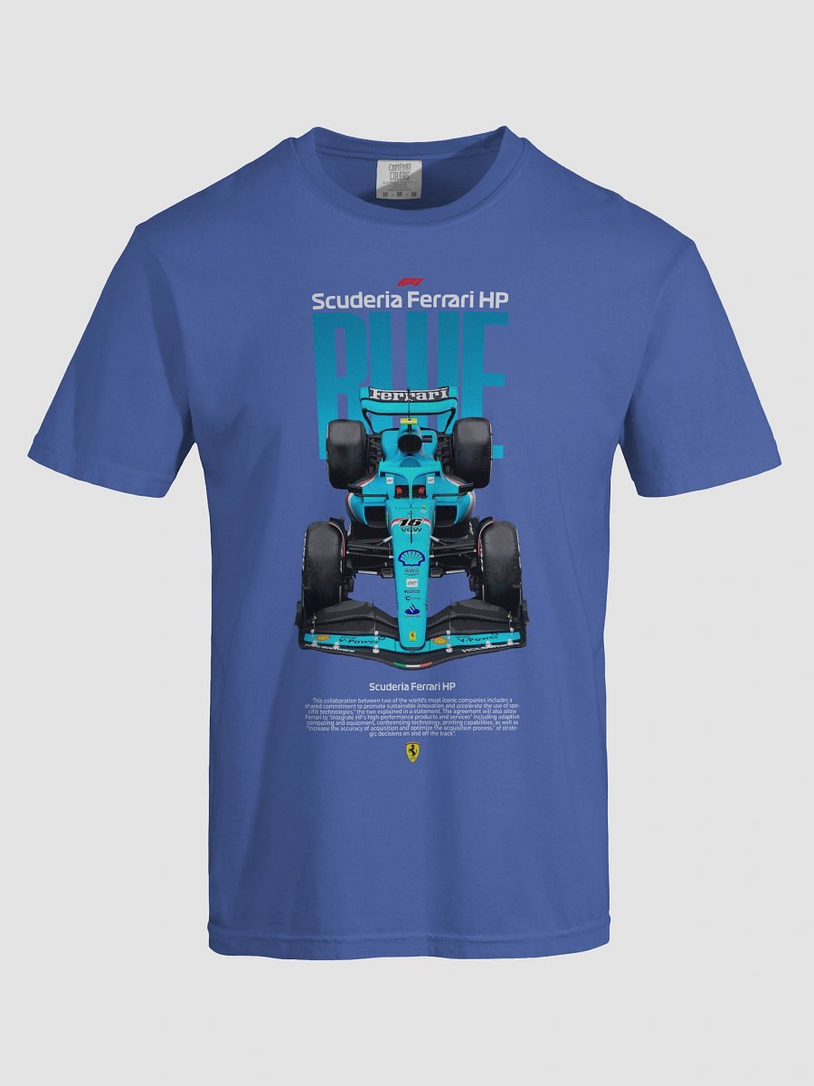 Blue Formula 1 Race Car T-Shirt product image (37)