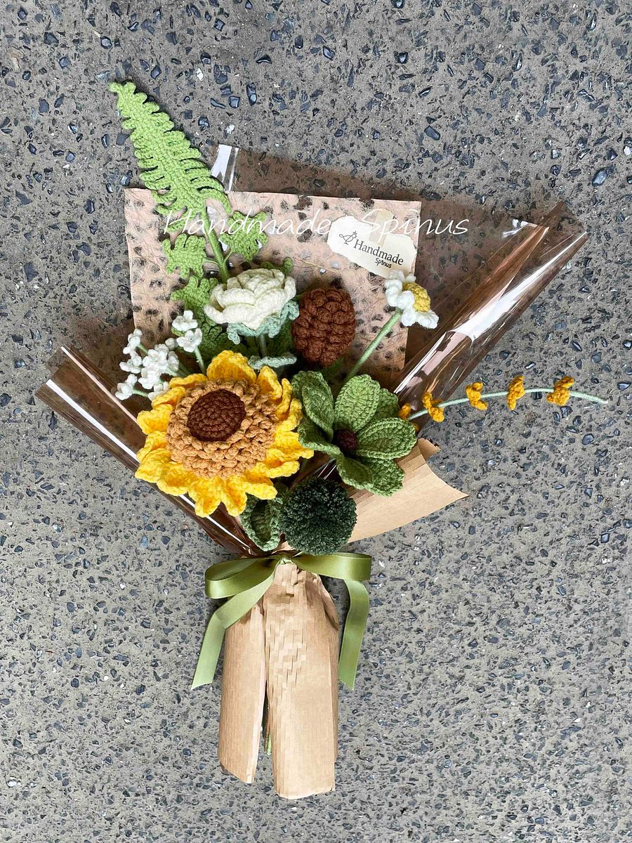 Autumn Psalms Crochet Knit Bouquet product image (4)