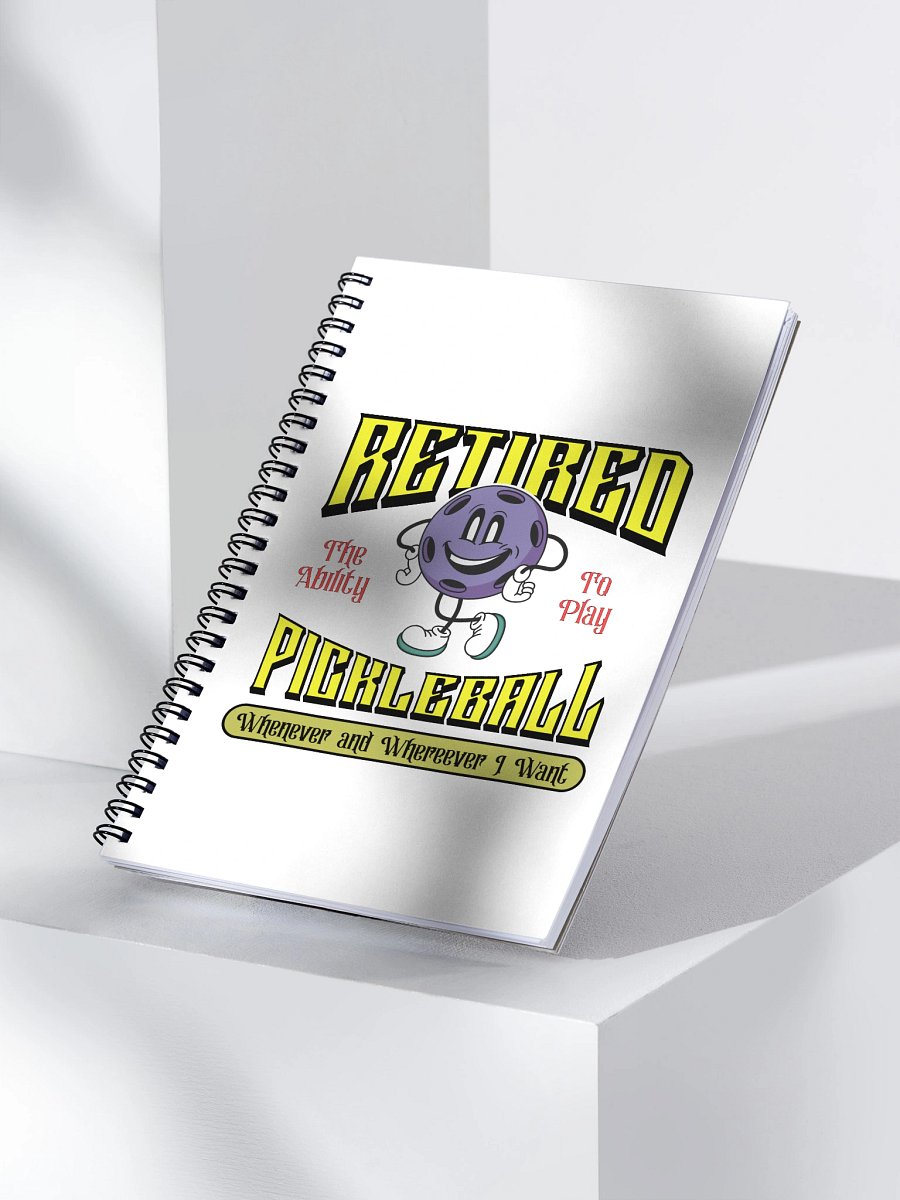 Retired Pickleball Spiral Notebook product image (3)