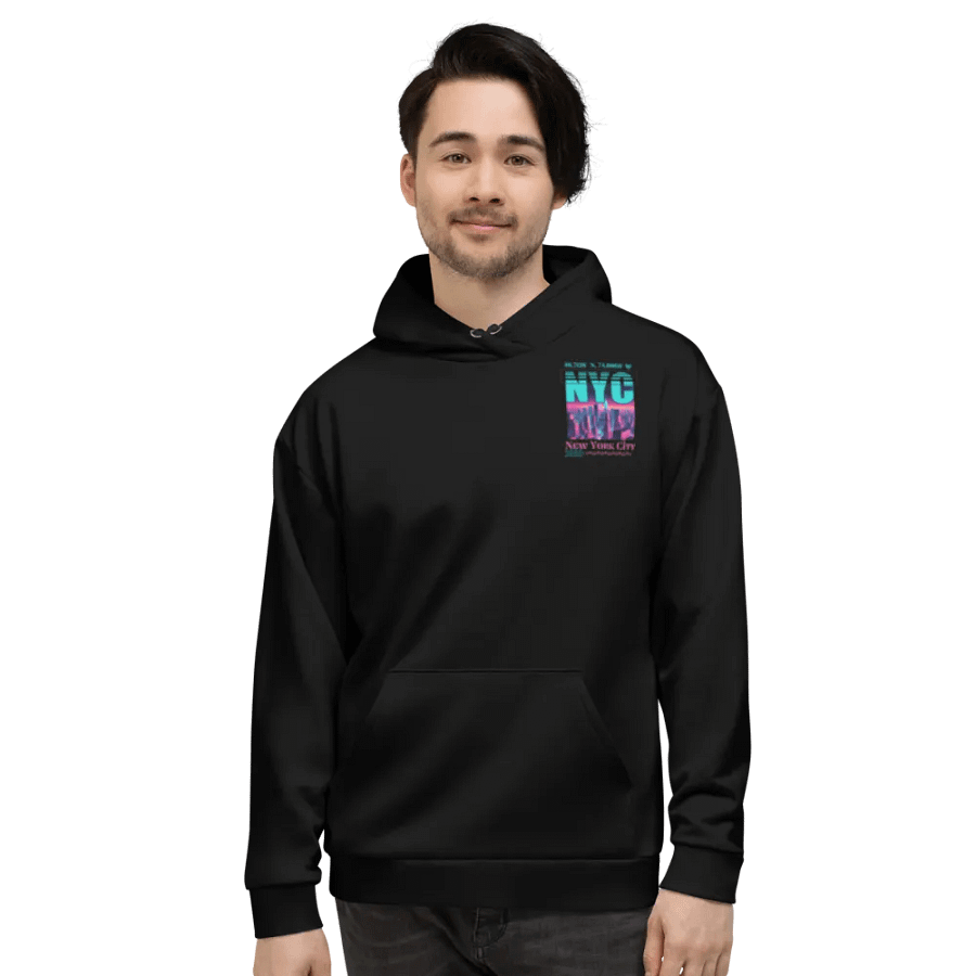 NYC New York City Graphic All Over Print Hoodie product image (1)