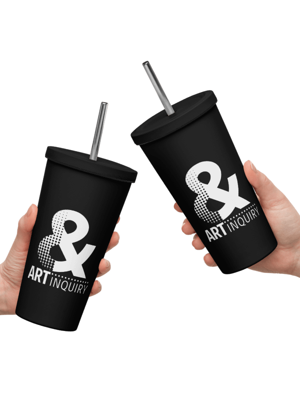 Art & Inquiry Dark Insulated Tumbler + Straw product image (1)