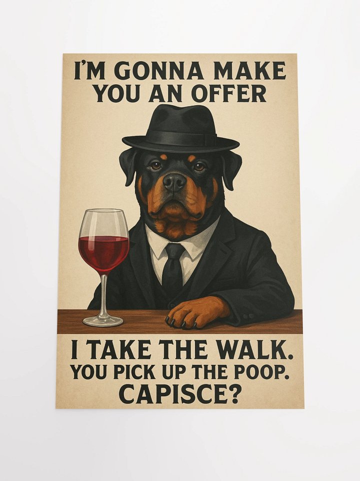 The Rottweiler Boss Poster product image (1)