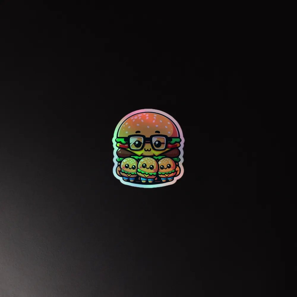 Burger Buddies Holographic Sticker Sheet product image (4)