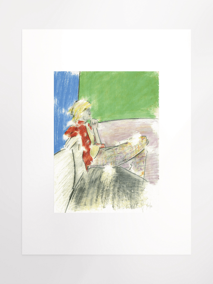 Woman in a Red Shirt 1985 print product image (2)