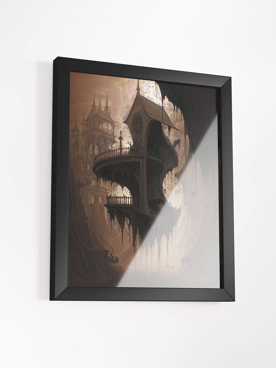 Gothic Floating House Framed Print product image (18)