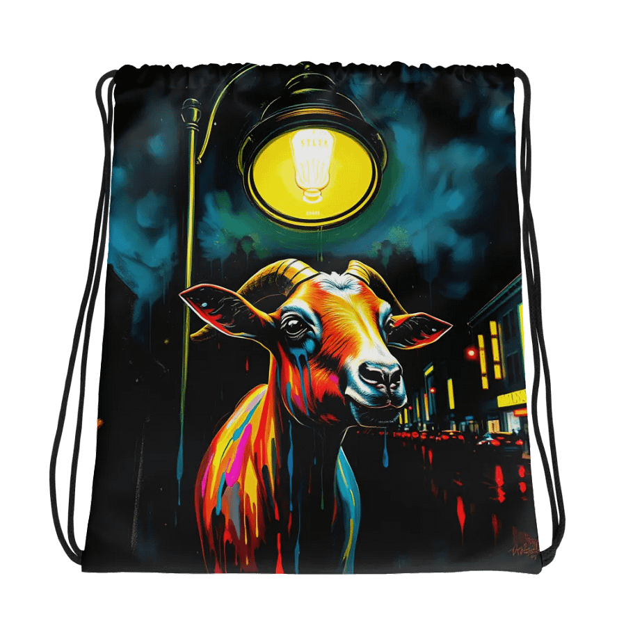 Urban Glow All-Over Drawstring Bag product image (1)