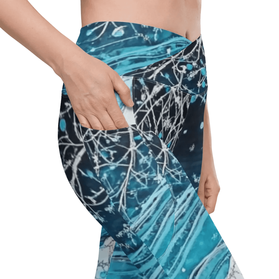 Winter Frost, Crossover Leggings with Pockets product image (3)