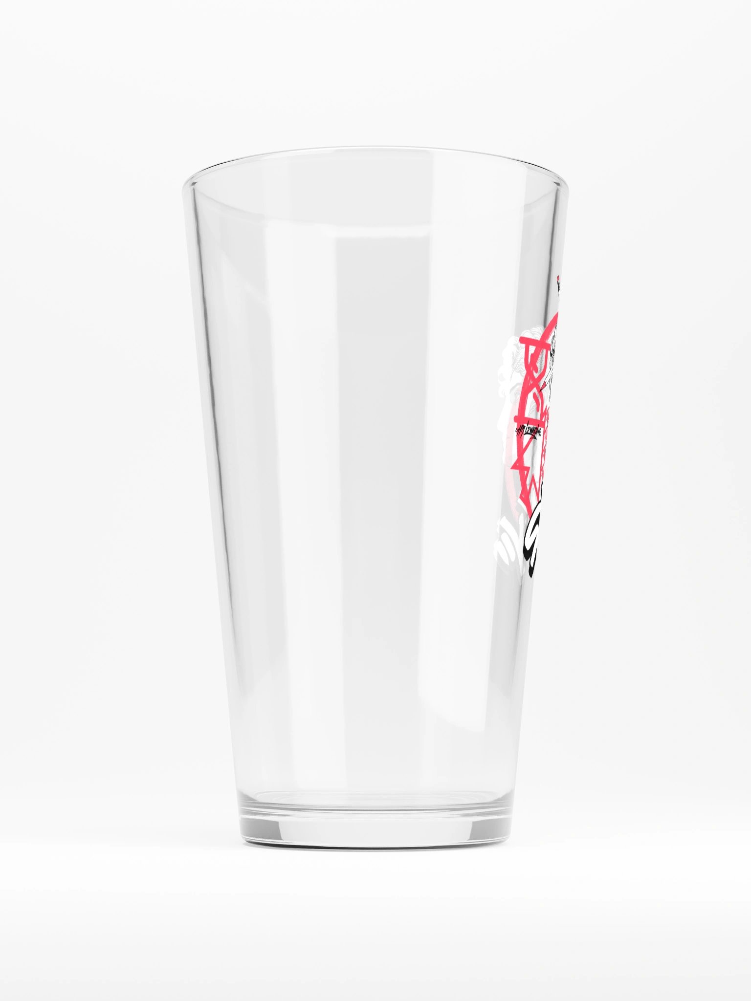 Bustin Pint Glass (White) product image (2)