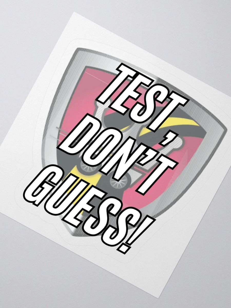 Official Royalty Auto Service "Test, Don't Guess" Kiss Cut Sticker product image (5)