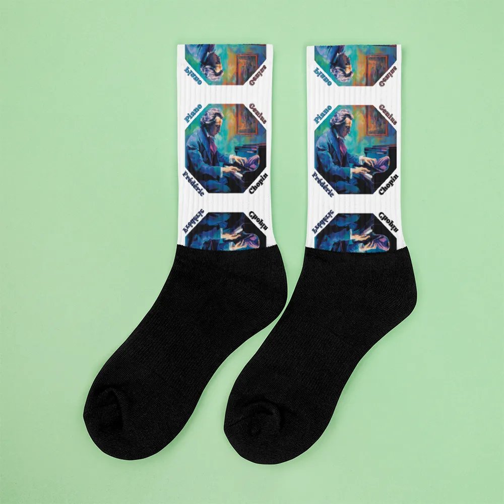 Frédéric Chopin [Playing Piano] - Piano Genius | Socks product image (5)