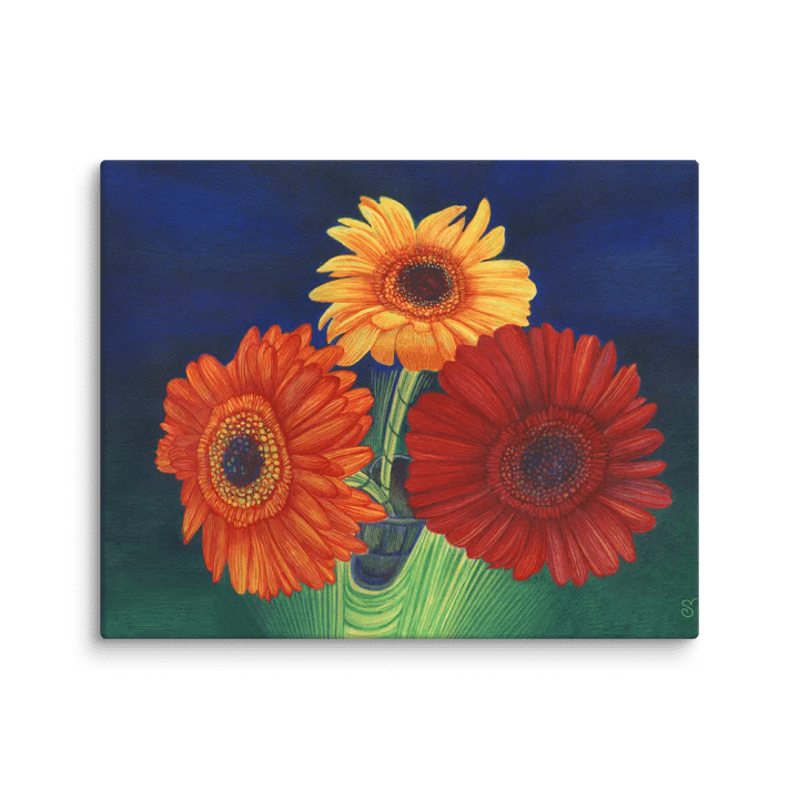 Blank Canvas: Unleash Your Creativity - 3 Bright Gerberas product image (1)