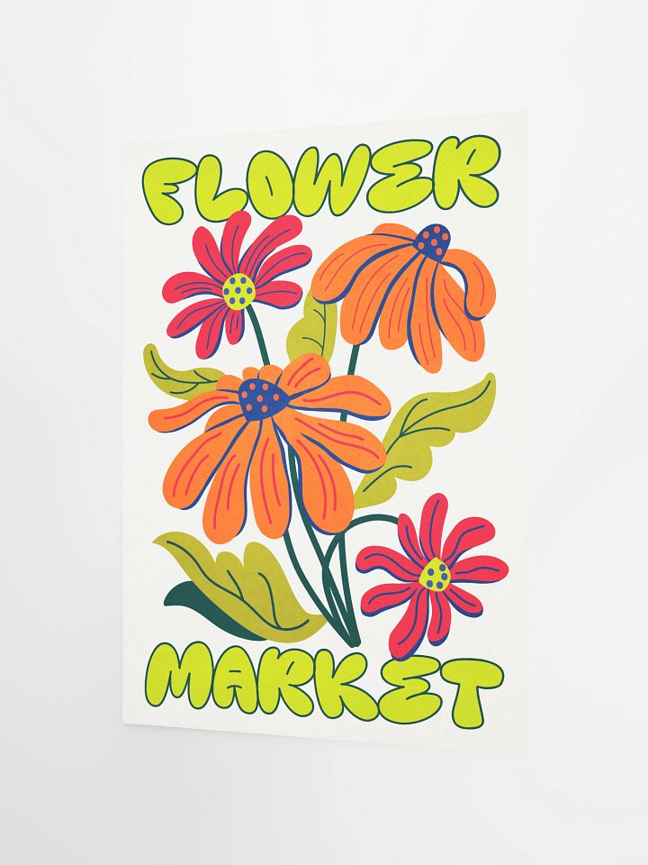 Flower Market: Retro Boho Poster Art Print product image (7)