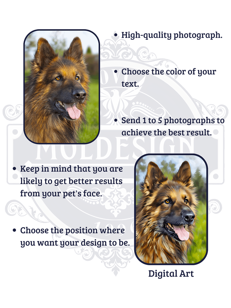 YOUR BEST FRIEND! / FRAMED HIGH-QUALITY MATTE POSTER / PERSONALIZED NAME / DIGITAL ART / 12" X 18" product image (4)