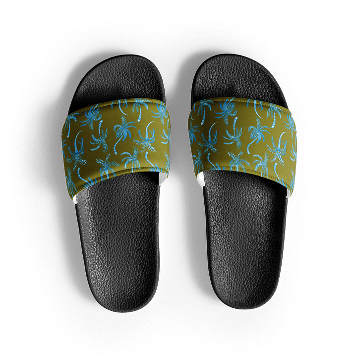 Neon Palmtree | Women's Slides product image (1)