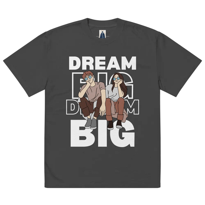 Dream big oversized faded fit T-shirt product image (2)