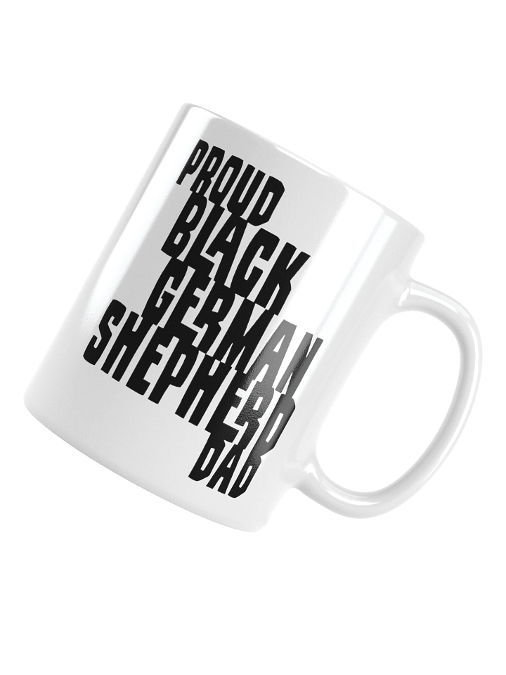 Proud Black German Shepherd Dad Small Mug For GSD Lovers product image (1)