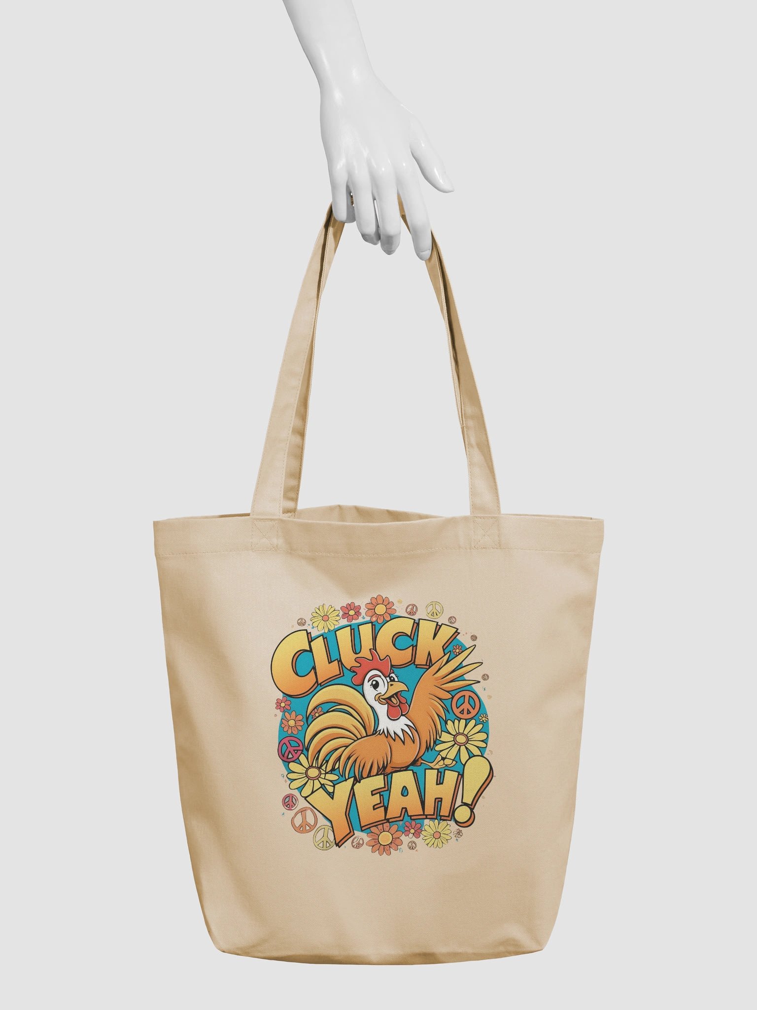 Cluck Yeah! Groovy Rooster Eco Tote product image (3)