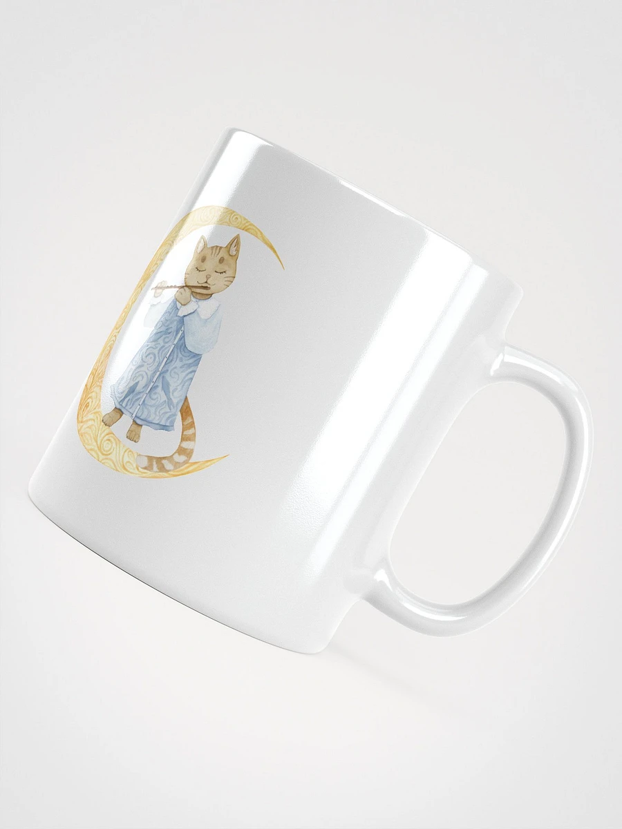 Flute Cat in the Moon Mug product image (4)