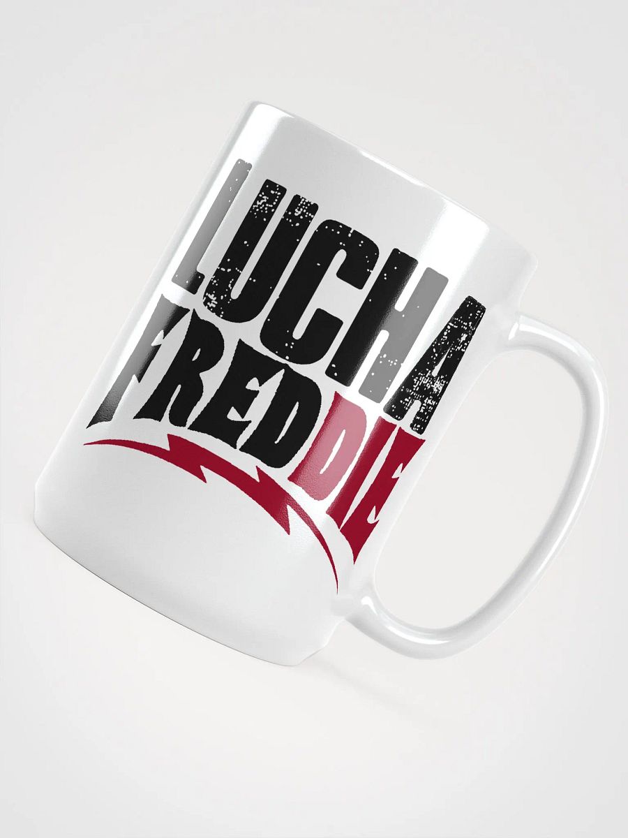 LuchaFredDIE logo mug reg product image (4)