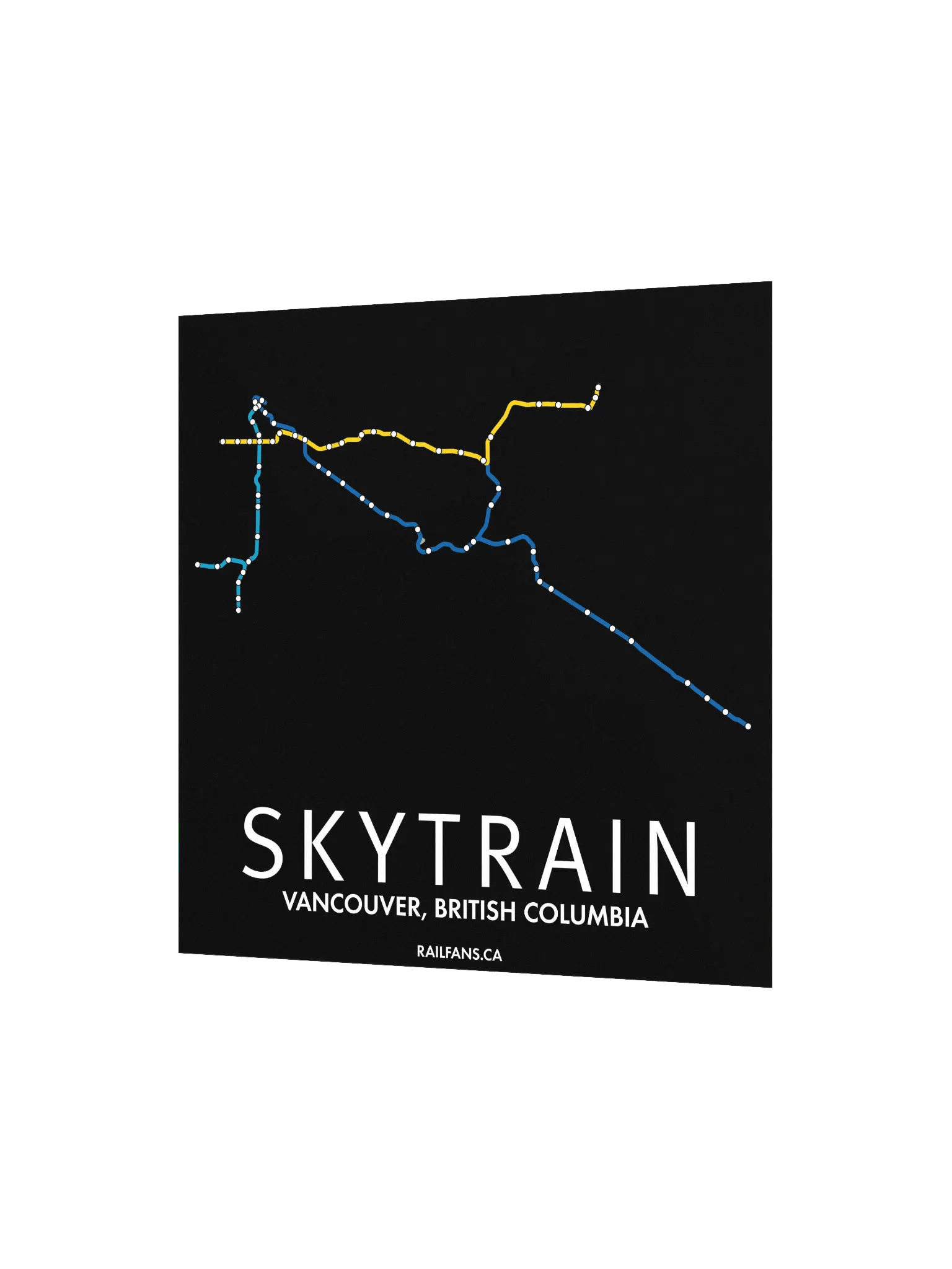 The Rail Fans Canada Transit Map - SkyTrain product image (2)