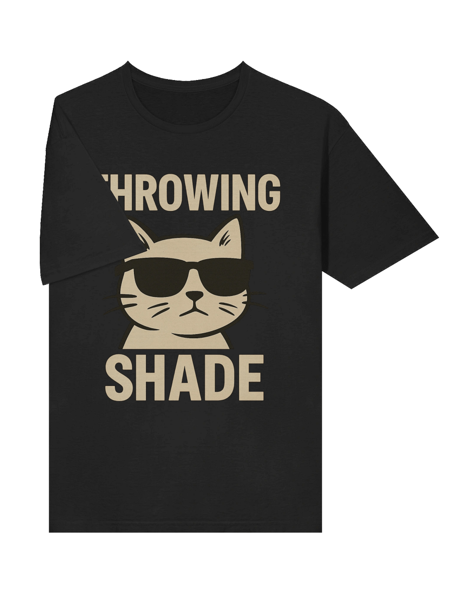 Throwing Shade Cat Meme T-Shirt – Funny Sunglasses Graphic Tee product image (52)