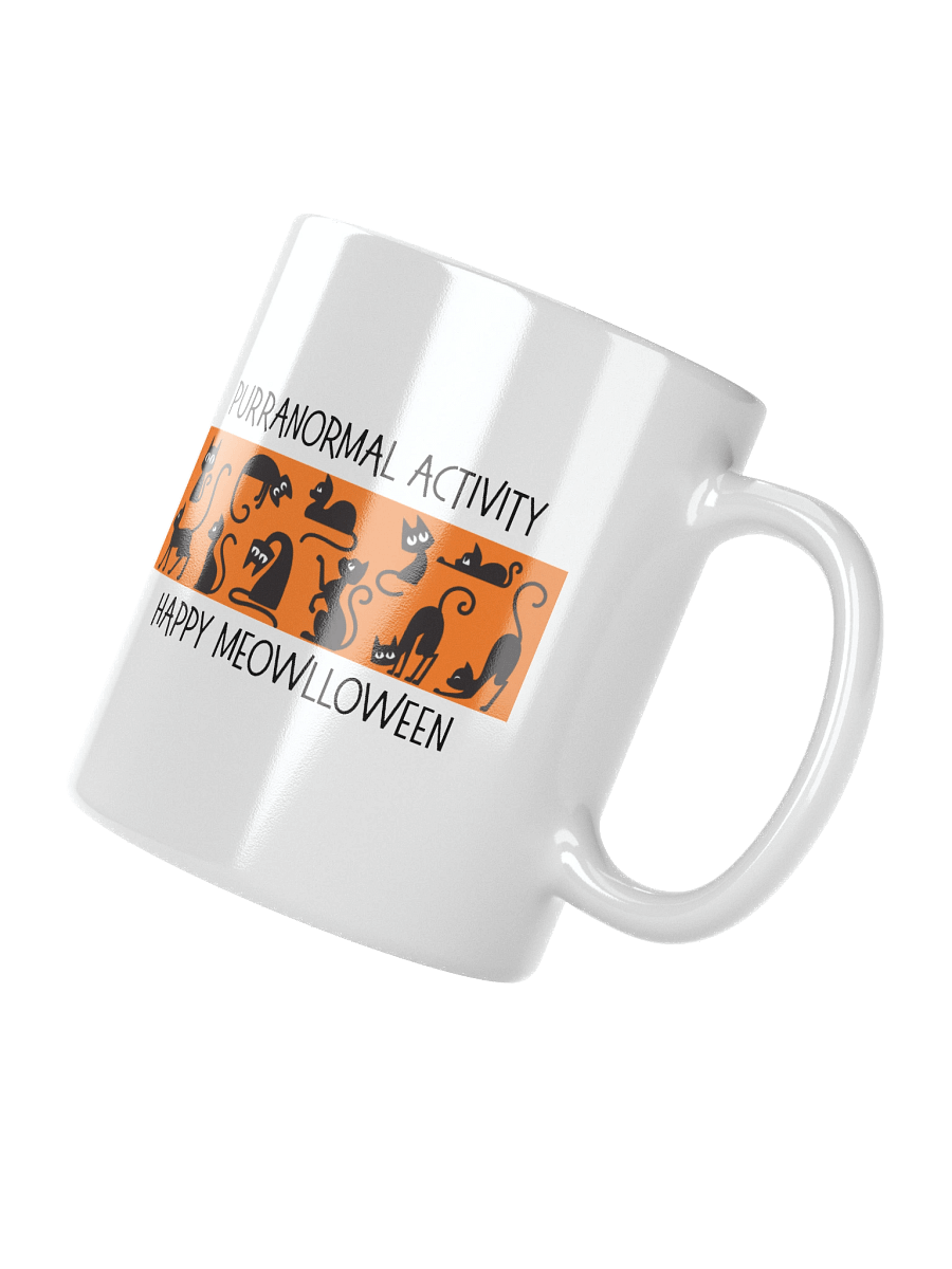 Halloween Whimsical Cats White Glossy Mug product image (8)