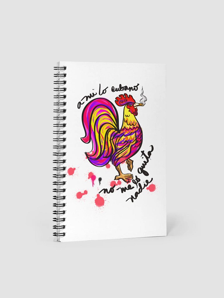 Colorful Rooster Spiral Notebook product image (1)