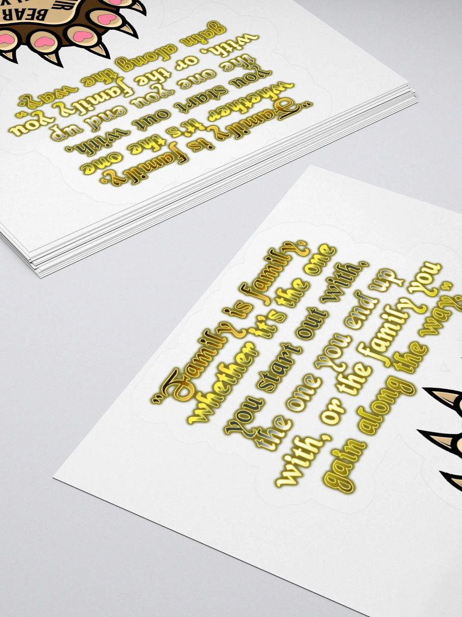 Lair Bear Family Quote Stickers product image (10)