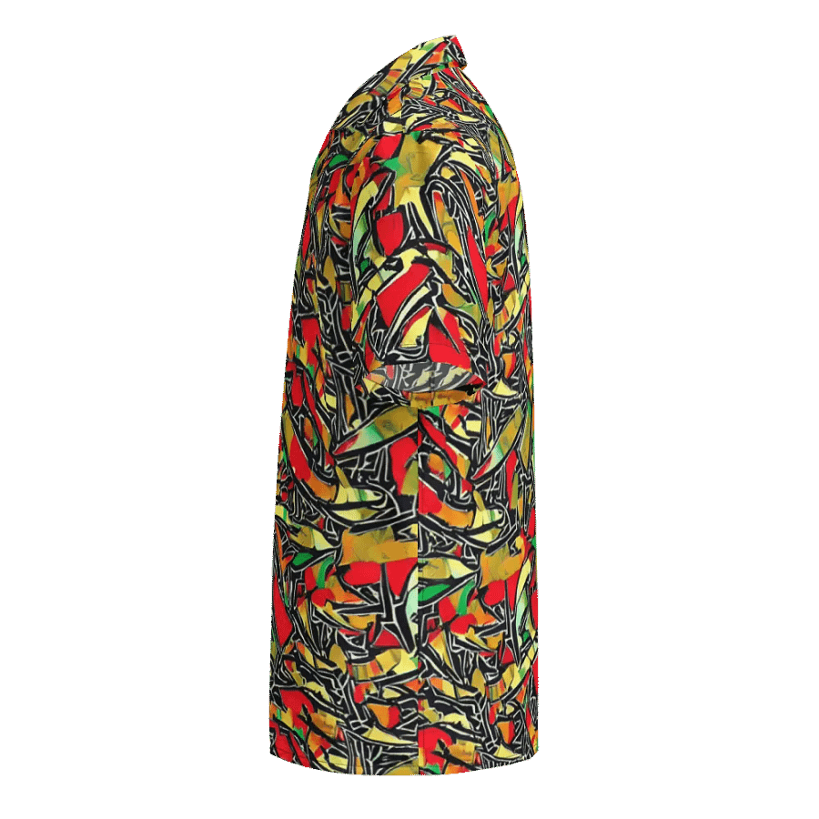 Cultural Comfort: African Black History Month Button-Down Shirt. product image (4)