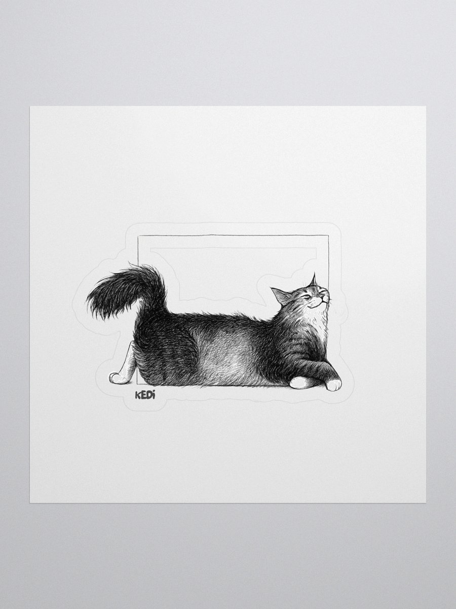 Cat Art Kiss Cut Stickers product image (1)