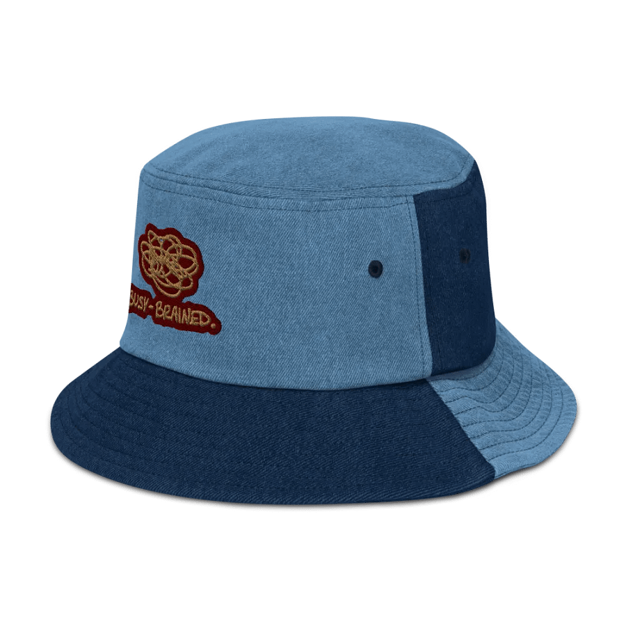 BUSY-BRAINED (rust) denim bucket hat product image (8)