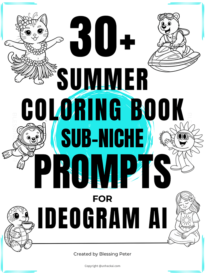 30+ Summer Sub-Niche Prompts for Ideogram Ai product image (1)